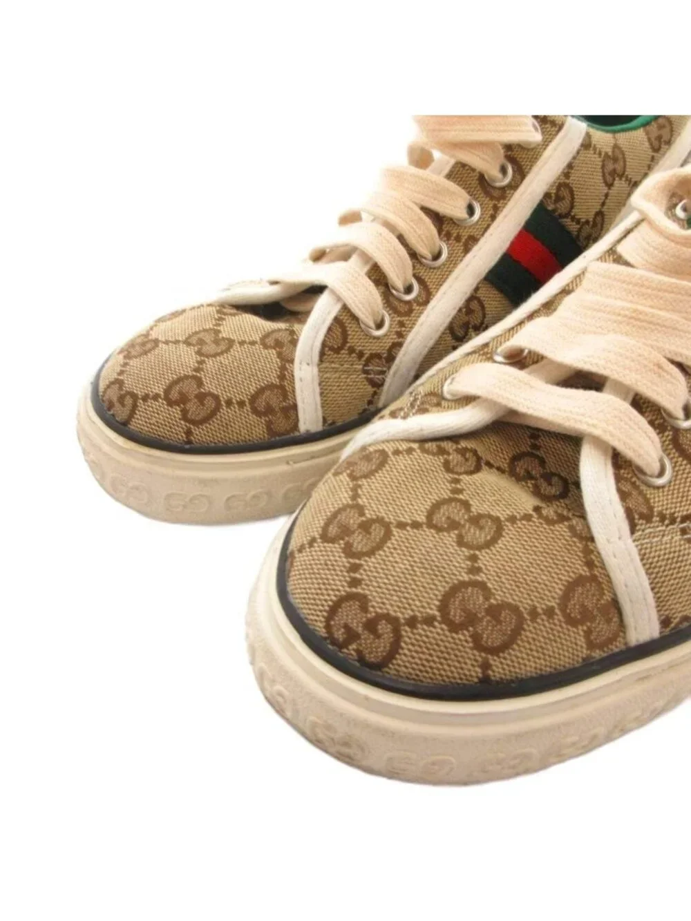 Gucci Sneakers Low Cut Sherry Line GG Canvas Beige